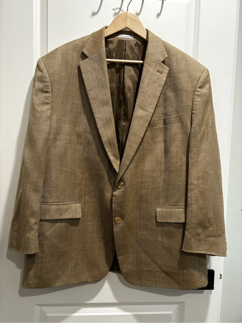Ralph Lauren Men's Light Brown Sport Coat Blazer silk/wool